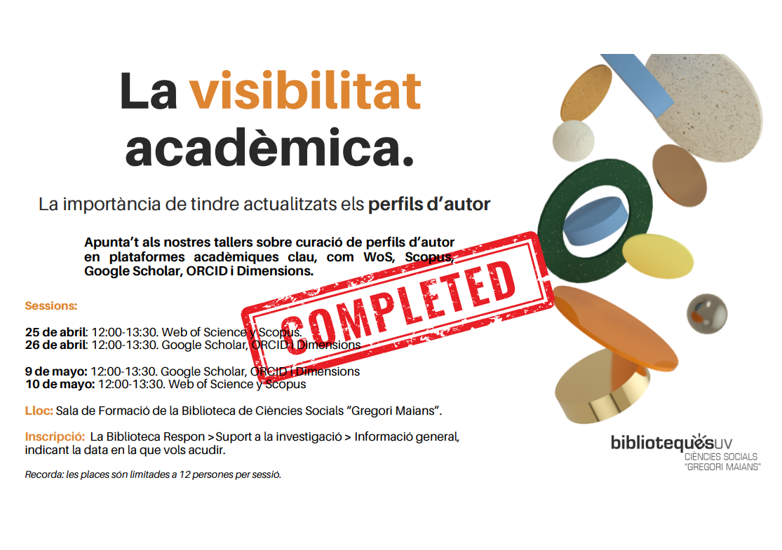 Cartel visibilidad académica